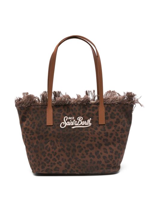 Borsa donna City Bag Fringe media animalier MC2 SAINT BARTH | CITY bag m fringe00588L
